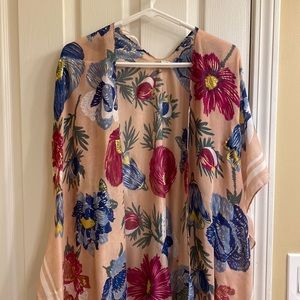 Woven Heart pink pashmina